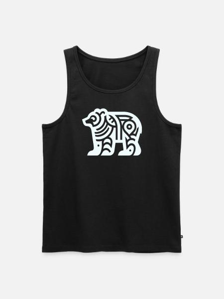 Bear Native American Zodiac - Men's Premium Organic Tank Top - black