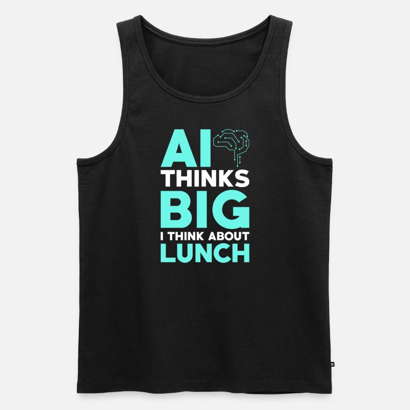 Artificial Intelligence Ai Lovers - Men's Premium Organic Tank Top - black