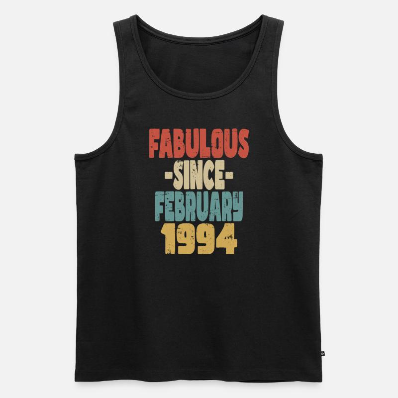 Fabelhafter Februar 1994 - Männer Premium Bio Tank Top - Schwarz