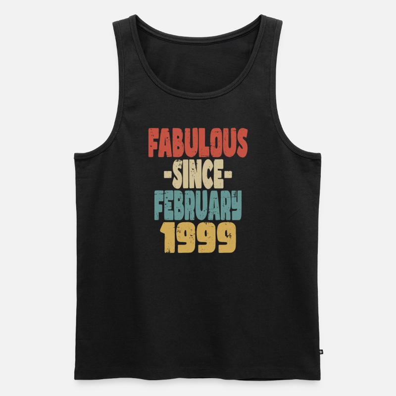 Fabelhafter Februar 1999 - Männer Premium Bio Tank Top - Schwarz