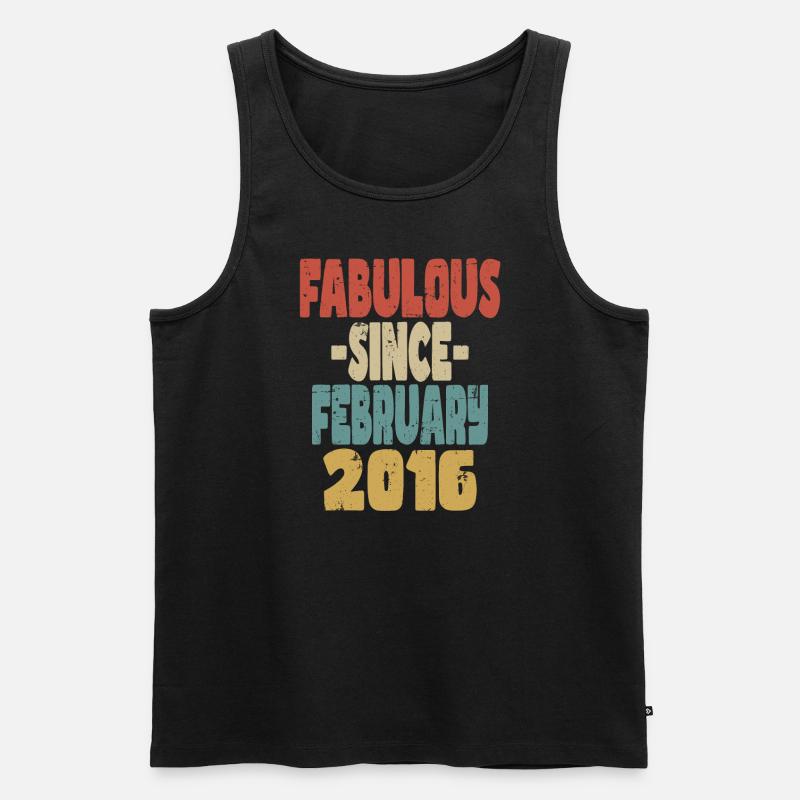 Fabelhafter Februar 2016 - Männer Premium Bio Tank Top - Schwarz