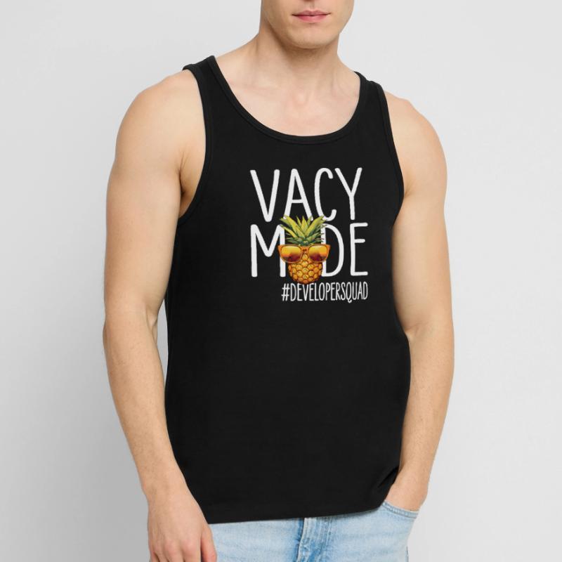 Developer Vacation Vacy Mode Developersquad Men's Premium Organic Tank Top