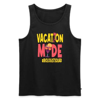 Biologe Urlaub Vacy Mode Biologistsquad - Männer Premium Bio Tank Top - Schwarz - Vorne - Michal (187cm)