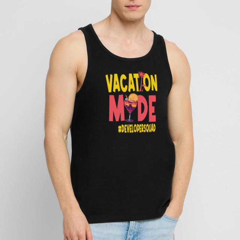 Developer Vacation Vacy Mode Developersquad Men's Premium Organic Tank Top