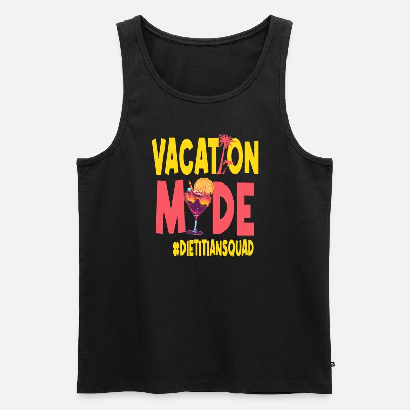 Ernährungsberater Urlaub Vacy Mode Diätassistent - Männer Premium Bio Tank Top - Schwarz