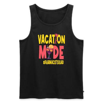 Pharmacist Vacation Vacy Mode Pharmacistsquad - Men's Premium Organic Tank Top - black - Front - Michal (187cm)