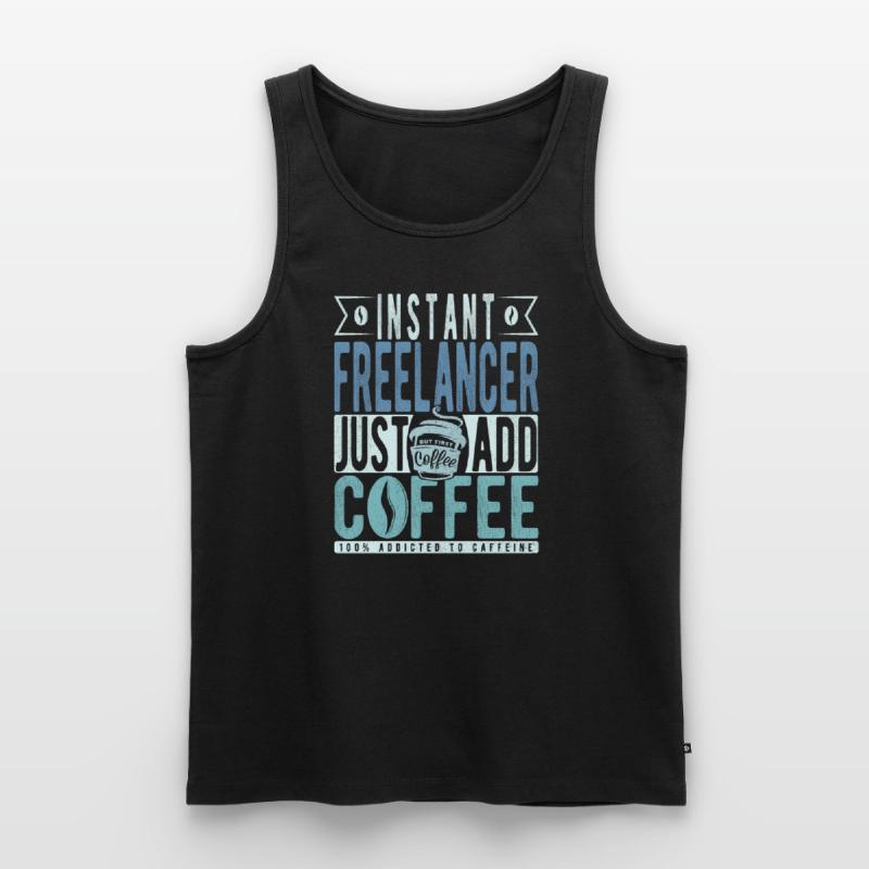 Instant Freelancer Il suffit d’ajouter du café Débardeur bio Premium Homme