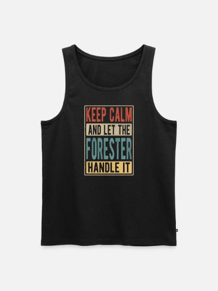 Förster Retro Geschenk - Männer Premium Bio Tank Top - Schwarz