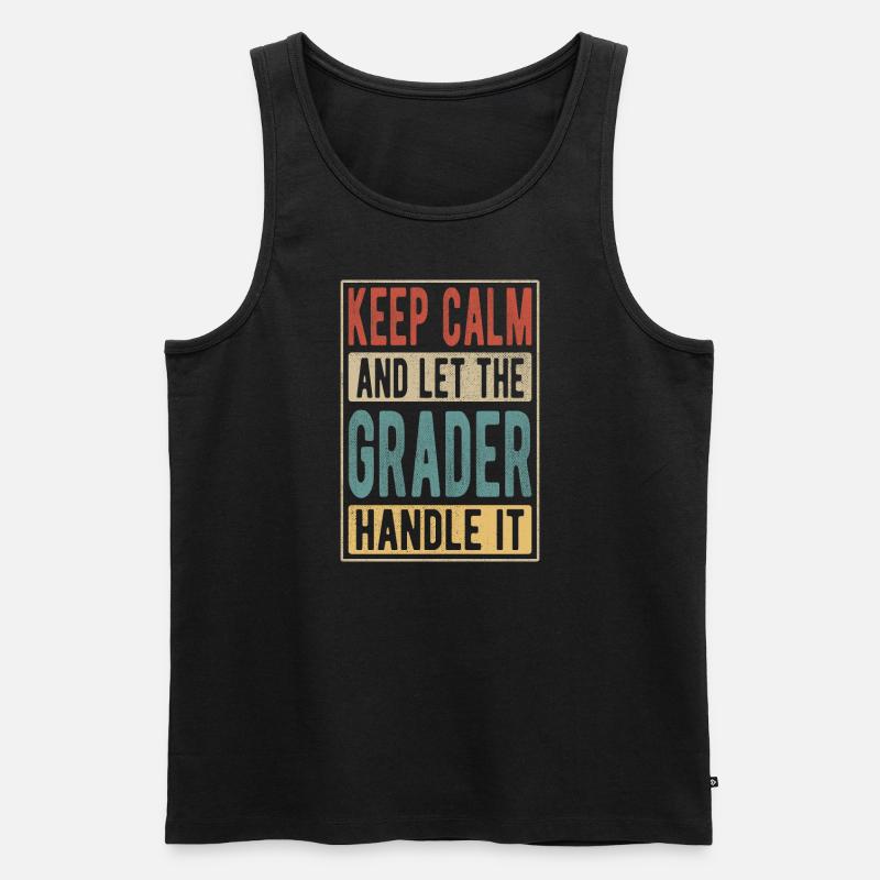 Grader Retro Geschenk - Männer Premium Bio Tank Top - Schwarz