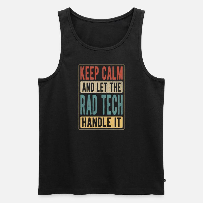 Rad Tech Retro Geschenk - Männer Premium Bio Tank Top - Schwarz