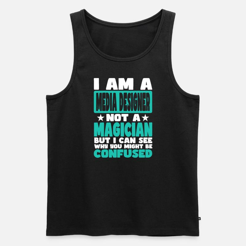 Mediengestalter - Männer Premium Bio Tank Top - Schwarz