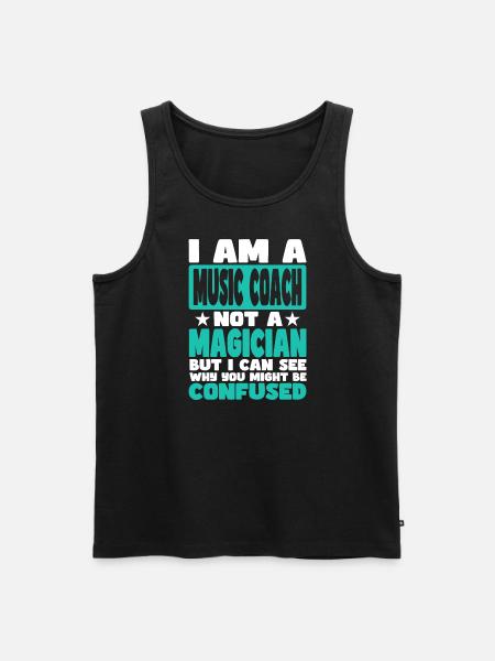 Music Coach - Men's Premium Organic Tank Top - black