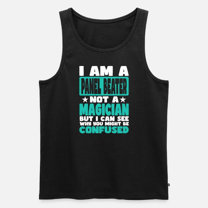 Plattenschläger - Männer Premium Bio Tank Top - Schwarz