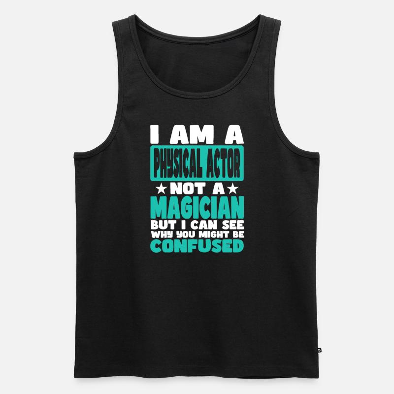 Physischer Akteur - Männer Premium Bio Tank Top - Schwarz