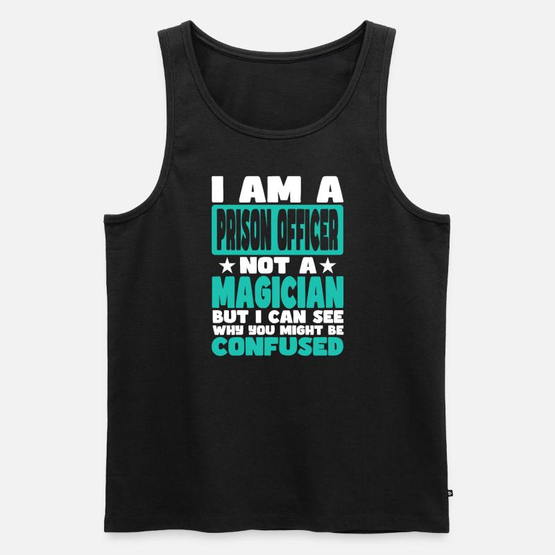 Gefängniswärter - Männer Premium Bio Tank Top - Schwarz