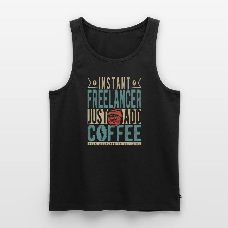 Instant Freelancer Il suffit d’ajouter du café Débardeur bio Premium Homme