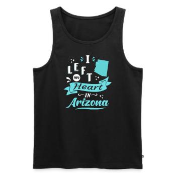 Arizona Souvenir Liebe - Männer Premium Bio Tank Top - Schwarz - Vorne - Michal (187cm)