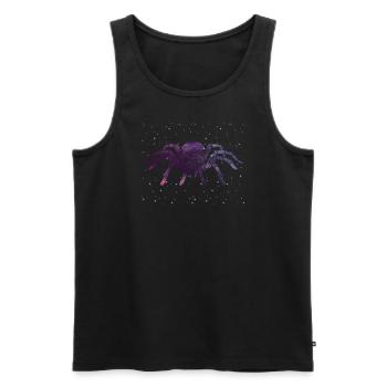 Celestial Spider Star Pattern - Men's Premium Organic Tank Top - black - Front - AI Model Male 178 light (178cm)