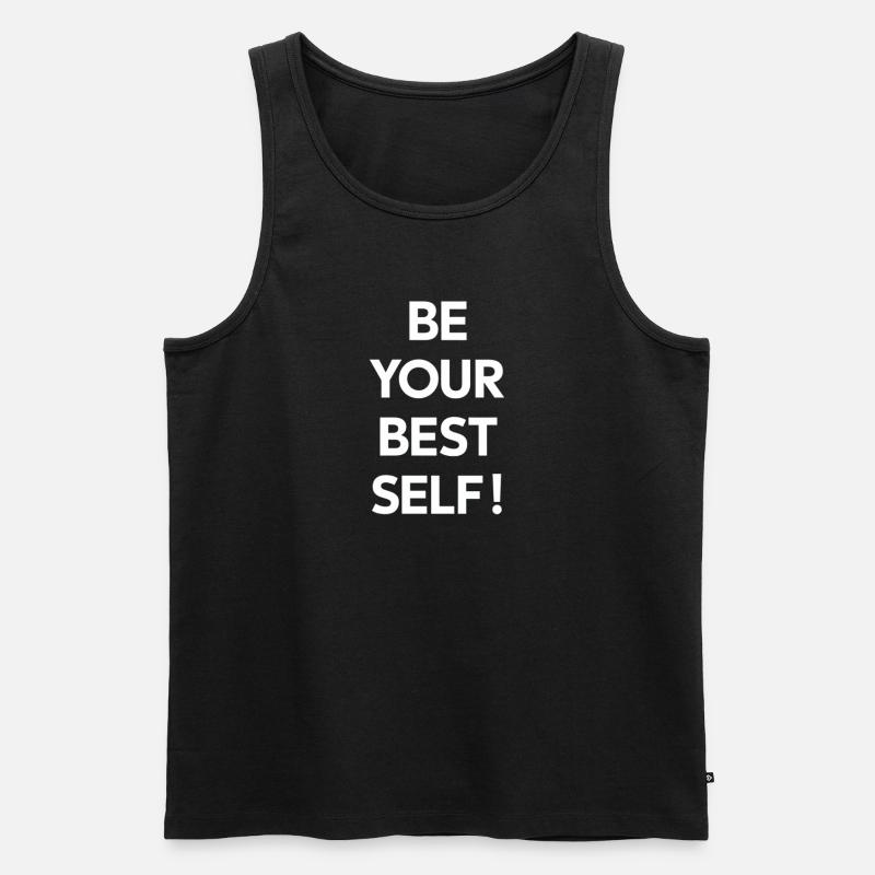 Be your best version - Men's Premium Organic Tank Top - black