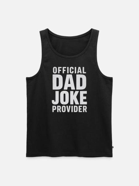 Official Dad Joke Provider - Men's Premium Organic Tank Top - black
