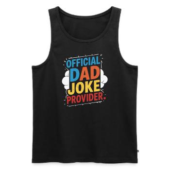 Offizieller Papa Witz Lieferant - Männer Premium Bio Tank Top - Schwarz - Vorne - Michal (187cm)
