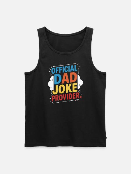 Official Dad Joke Supplier - Men's Premium Organic Tank Top - black
