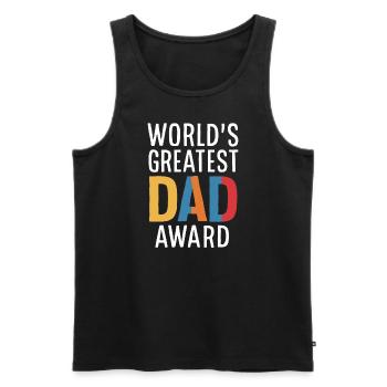 World's Greatest Dad Award - Männer Premium Bio Tank Top - Schwarz - Vorne - Michal (187cm)