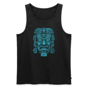 Dieu Maya Mythologie Maya Hunab Ku - Débardeur bio Premium Homme - noir - Devant - AI Model Male 178 light (178cm)