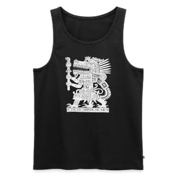 Mayan God Mayan Mythology Ancient God - Men's Premium Organic Tank Top - black - Front - AI Model Male 178 light (178cm)