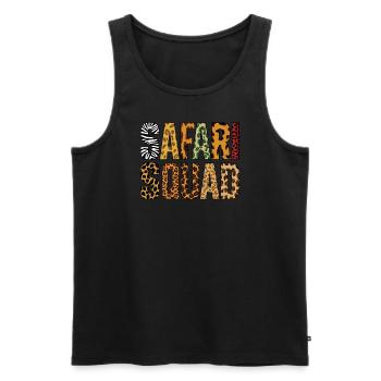Safari Squad Adventure Wilderness Animals - Men's Premium Organic Tank Top - black - Front - Michal (187cm)