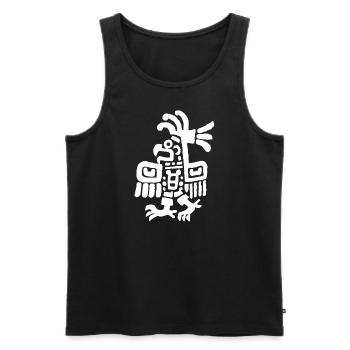 Aztec God Ancient Mythology Chalchiuhtotolin - Men's Premium Organic Tank Top - black - Front - AI Model Male 178 light (178cm)