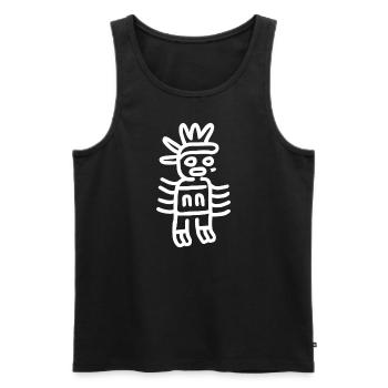 Aztekischer Gott Alte Mythologie Quetzalcoatl - Männer Premium Bio Tank Top - Schwarz - Vorne - AI Model Male 178 light (178cm)