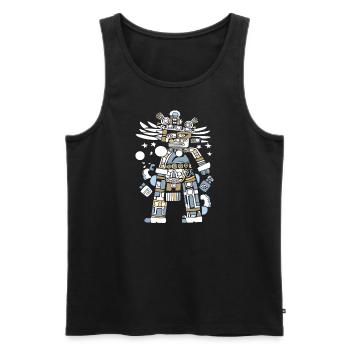 Mayan God Mayan Mythology Itzamna - Men's Premium Organic Tank Top - black - Front - AI Model Male 178 light (178cm)