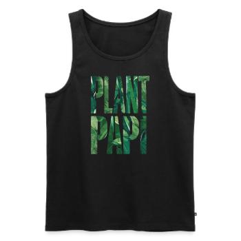 Plant Daddy Gardener Dad Nature Lover - Men's Premium Organic Tank Top - black - Front - Michal (187cm)