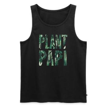 Plante Papi Urban Jungle Plante Design - Débardeur bio Premium Homme - noir - Devant - Michal (187cm)
