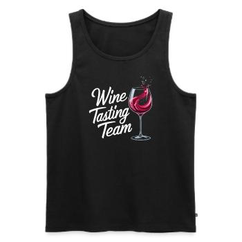 Équipe de dégustation de vins - élégante et élégante pour - Débardeur bio Premium Homme - noir - Devant - Michal (187cm)