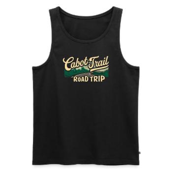 Cabot Trail Road Trip Landschaft - Männer Premium Bio Tank Top - Schwarz - Vorne - AI Model Male 178 light (178cm)