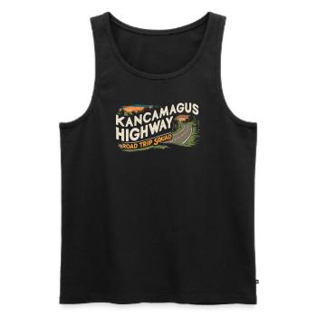 Kancamagus Highway Road Trip Squad Adventure - Débardeur bio Premium Homme - noir - Devant - AI Model Male 178 light (178cm)