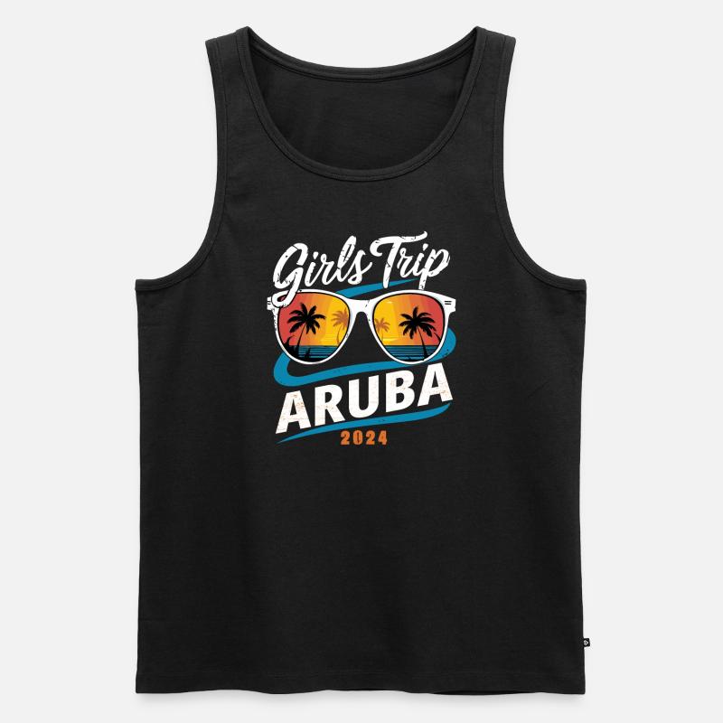 Girls Trip Aruba 2024 - Men's Premium Organic Tank Top - black