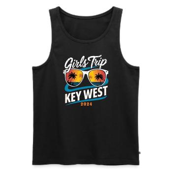 Voyage entre filles Key West 2024 - Débardeur bio Premium Homme - noir - Devant - Michal (187cm)