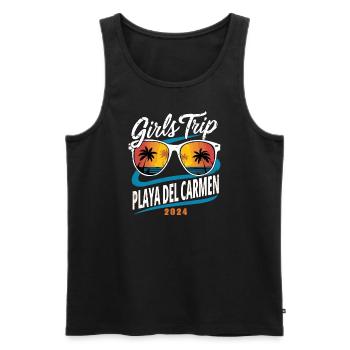 Girls Trip Playa del Carmen 2024 - Men's Premium Organic Tank Top - black - Front - Michal (187cm)