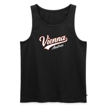 Vienna Austria Souvenir - Men's Premium Organic Tank Top - black - Front - AI Model Male 178 light (178cm)