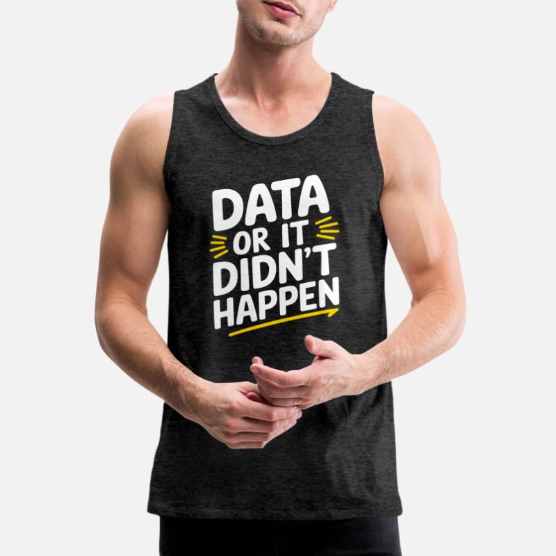 Data Analyst Data Scientist Data Engineer - Data Débardeur bio Premium Homme