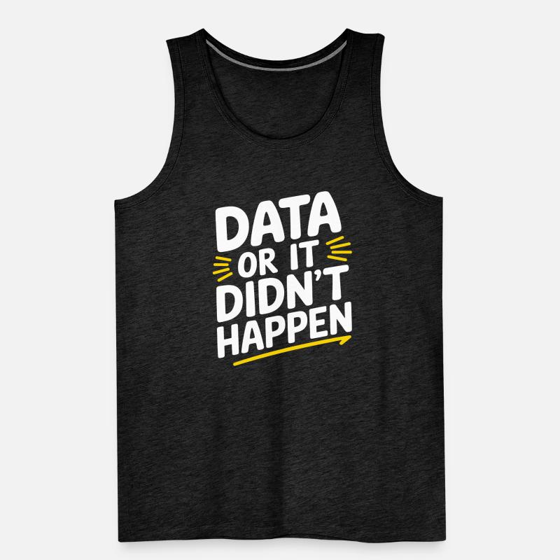 Data Analyst Data Scientist Data Engineer - Data Débardeur bio Premium Homme