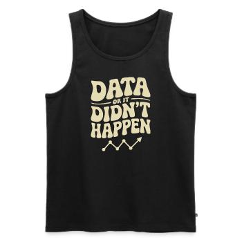 Daten Analyst Daten Wissenschaftler Daten - Männer Premium Bio Tank Top - Schwarz - Vorne - AI Model Male 178 light (178cm)