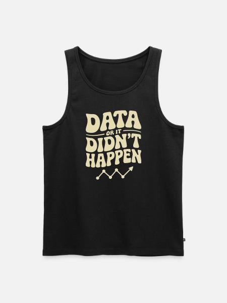 Data Analyst Data Scientist Data - Men's Premium Organic Tank Top - black