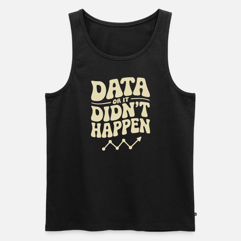 Data Analyst Data Scientist Data - Débardeur bio Premium Homme - noir