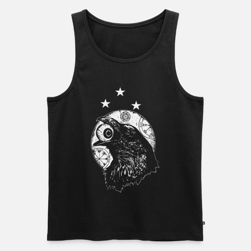 Schwarzer Rabe - Männer Premium Bio Tank Top - Schwarz