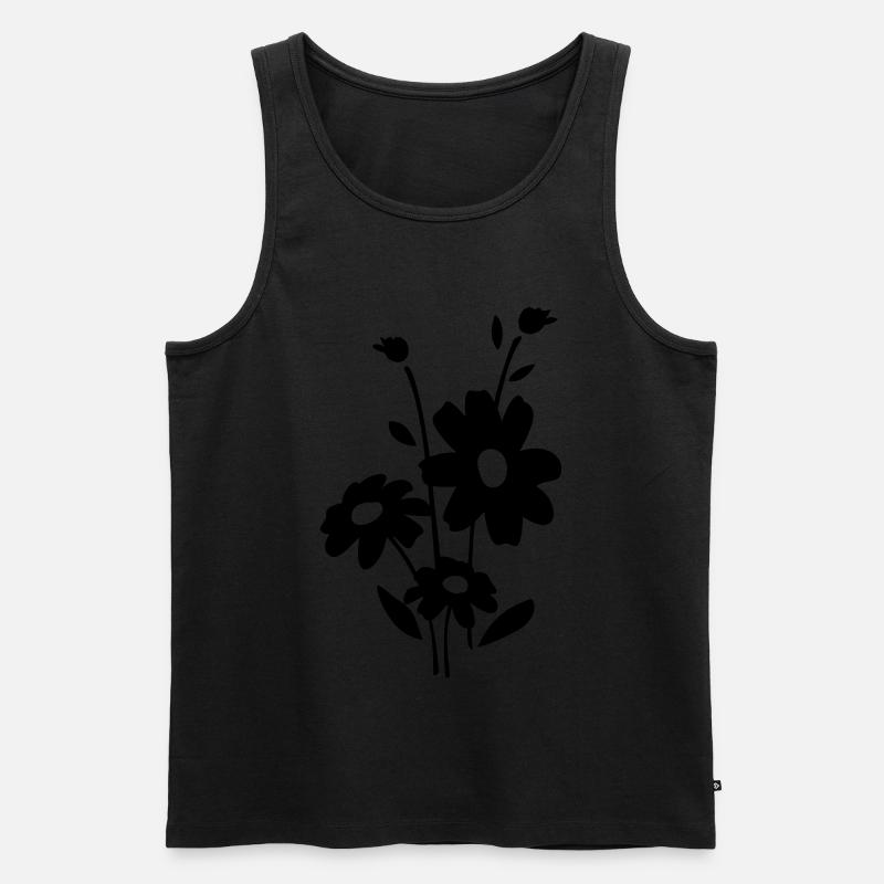 Fleur fleur - Débardeur bio Premium Homme - noir