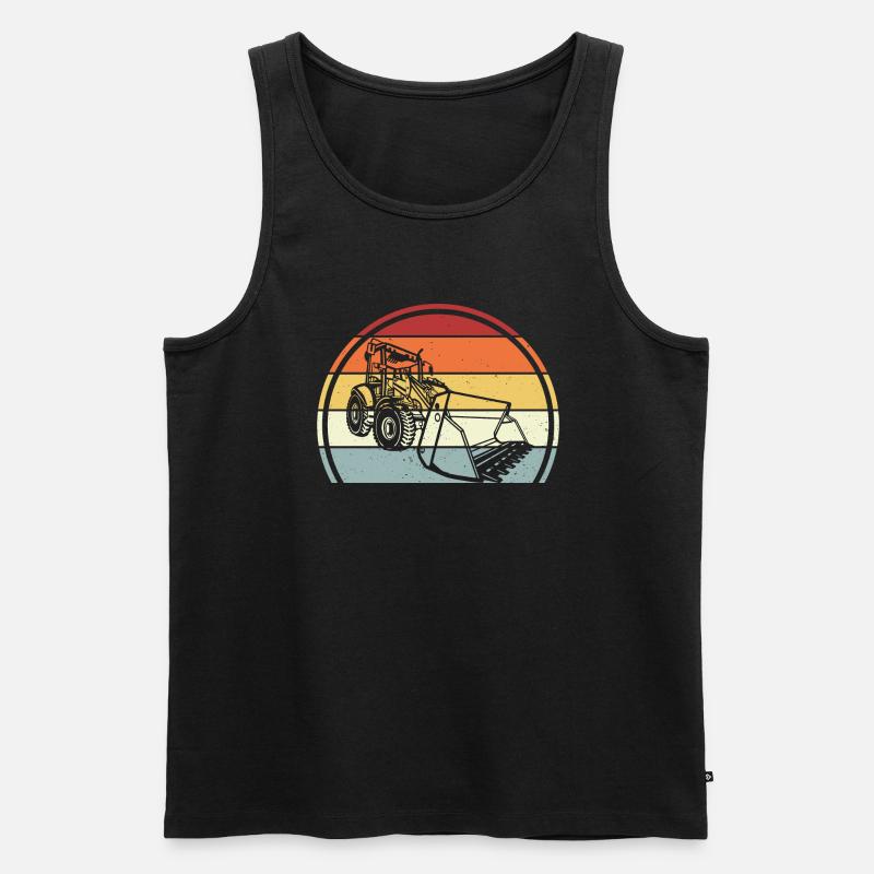 Bagger - Männer Premium Bio Tank Top - Schwarz